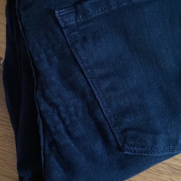 Frame Denim Le Skinny de Jeanne Raw-Edge Step Hem Jeans Size 25 Black Wash - Picture 13 of 14